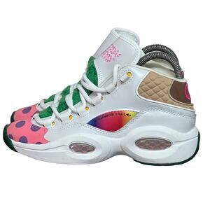 RARE Reebok Question Mid Iverson Classic x Candy Land GZ8826 White/Green SIZE 4